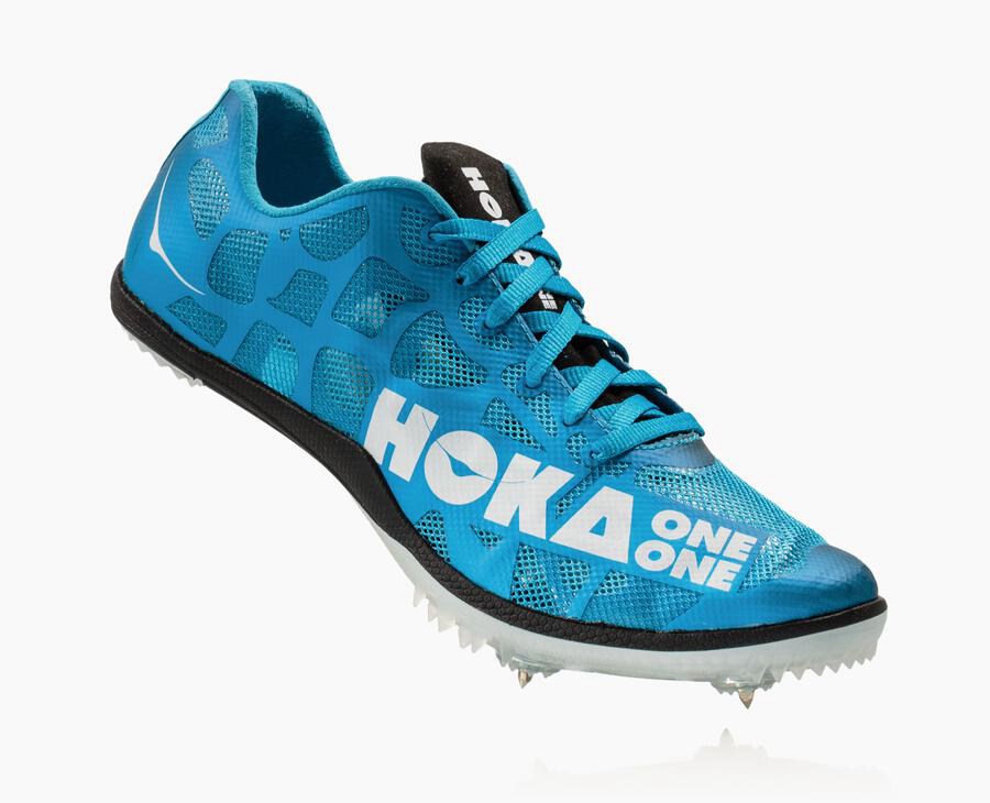 Zapatillas Atletismo Hoka One One Mujer - Rocket X - Azules/Blancas - YER321604